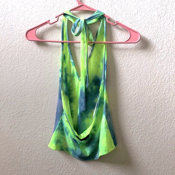 Choker tie dye low bank halter - Picture 2 of 4